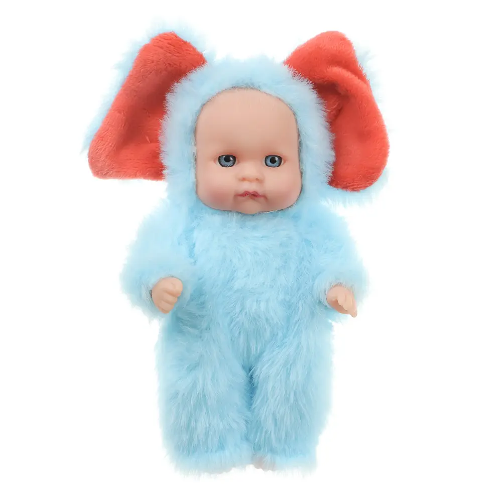 ИГРОЛЕНД Пупс в кигуруми 12 см, PVC, PP, полиэстер, 10,2х5х17 см - #40