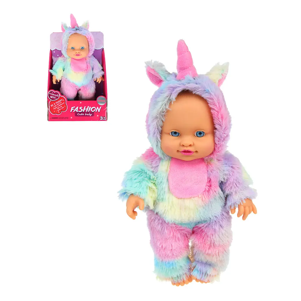 ИГРОЛЕНД Пупс в кигуруми 24 см, PVC, PP, полиэстер, 16,5х7,5х25,5 см - #1