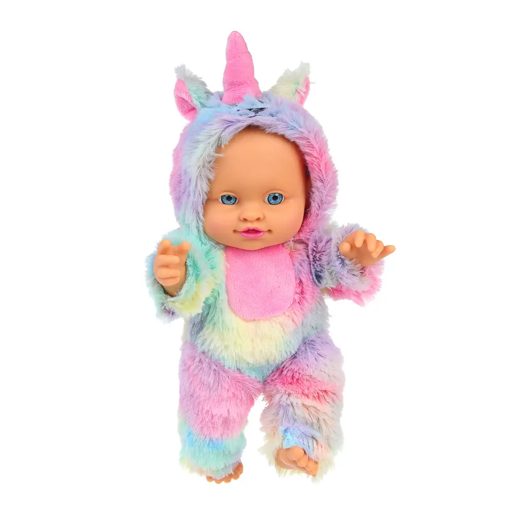 ИГРОЛЕНД Пупс в кигуруми 24 см, PVC, PP, полиэстер, 16,5х7,5х25,5 см - #3