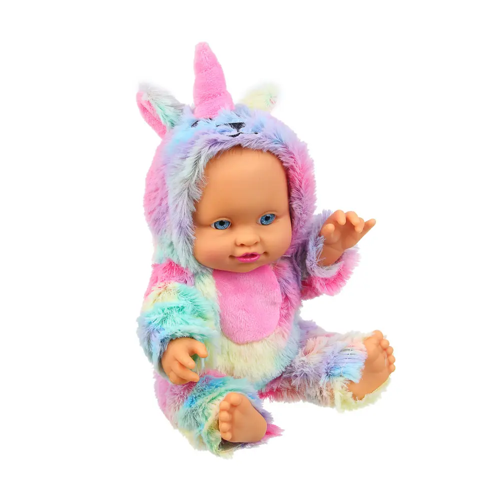 ИГРОЛЕНД Пупс в кигуруми 24 см, PVC, PP, полиэстер, 16,5х7,5х25,5 см - #4