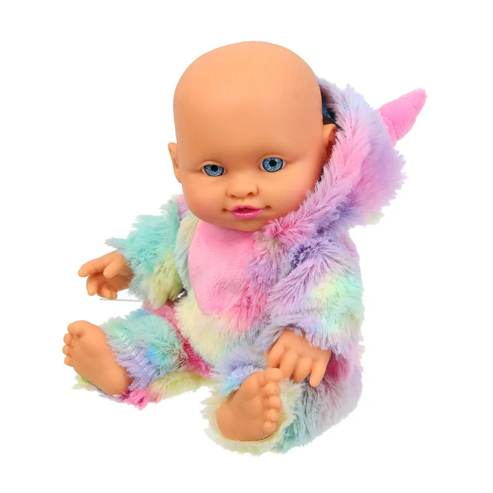 ИГРОЛЕНД Пупс в кигуруми 24 см, PVC, PP, полиэстер, 16,5х7,5х25,5 см - #5