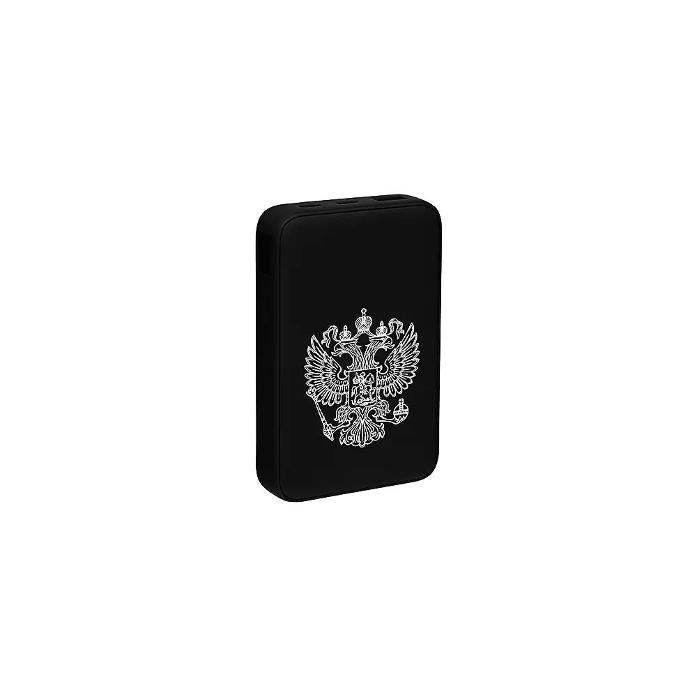 BY Герои Аккумулятор мобильный Small Светящийся Герб 10000мАч,USB-A,USB-C,встр.каб.,QC,PD,22.5W,чёрн - #1