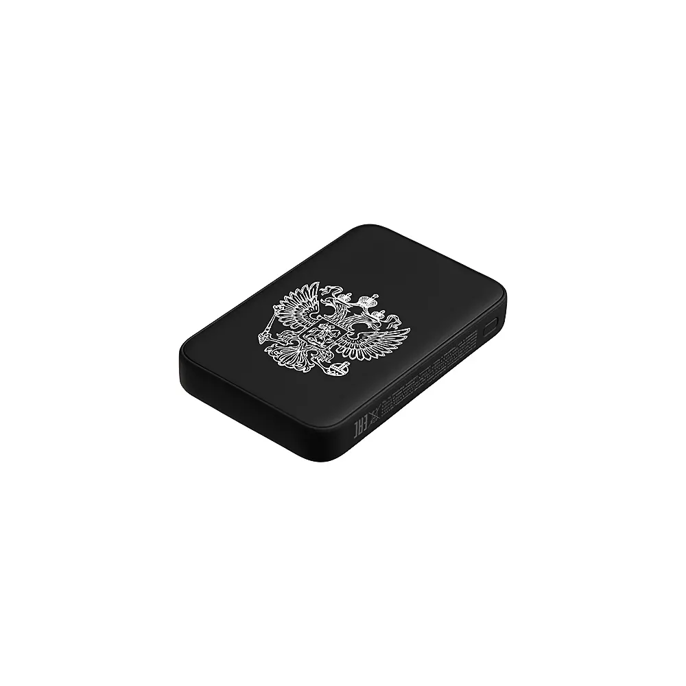 BY Герои Аккумулятор мобильный Small Светящийся Герб 10000мАч,USB-A,USB-C,встр.каб.,QC,PD,22.5W,чёрн - #5