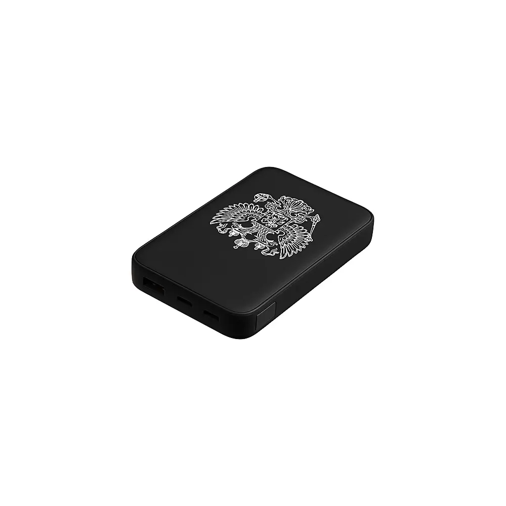 BY Герои Аккумулятор мобильный Small Светящийся Герб 10000мАч,USB-A,USB-C,встр.каб.,QC,PD,22.5W,чёрн - #6