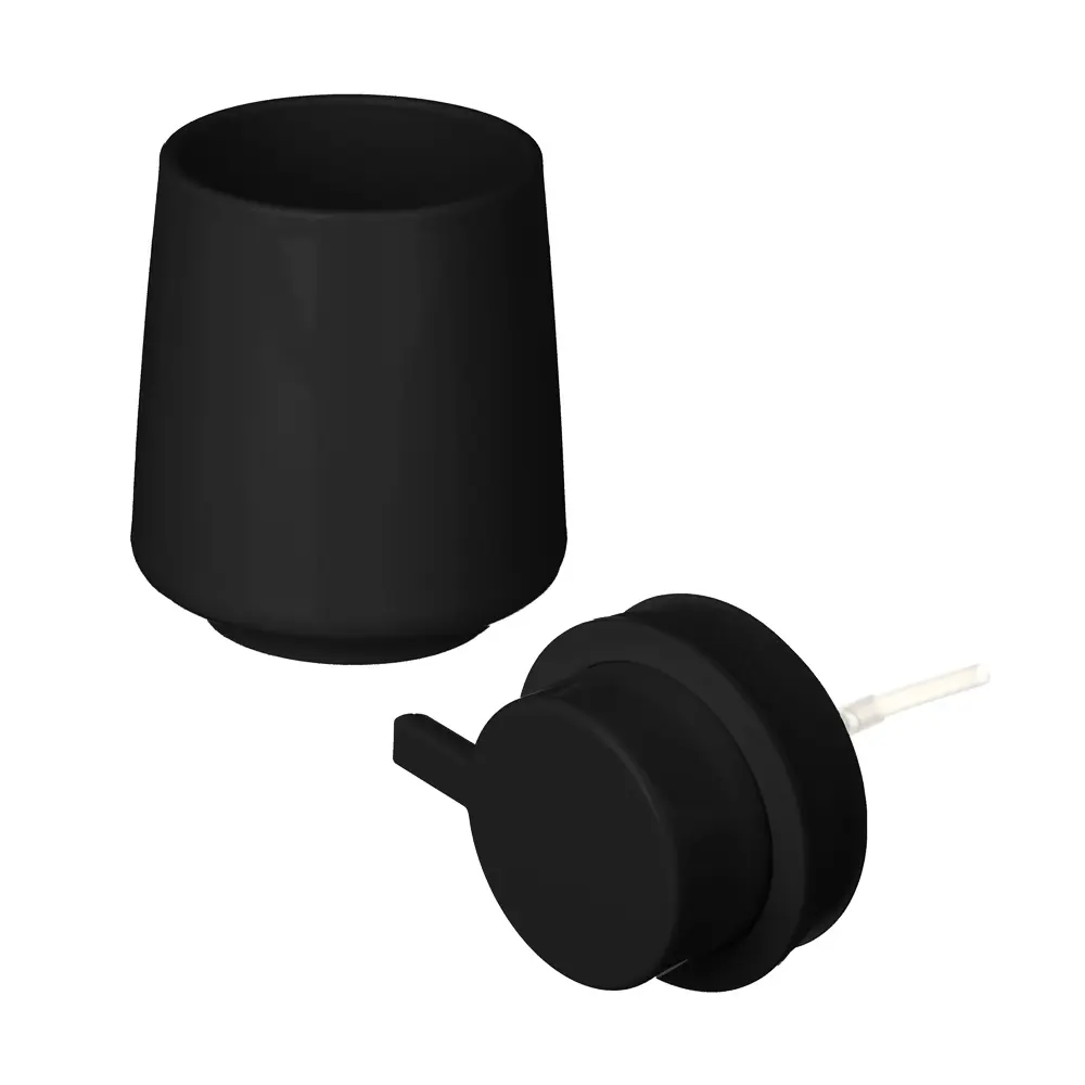 Vetta Дозатор для жидкого мыла, пластик, 350 мл, 13x9,5x9,5 см, черный - #2