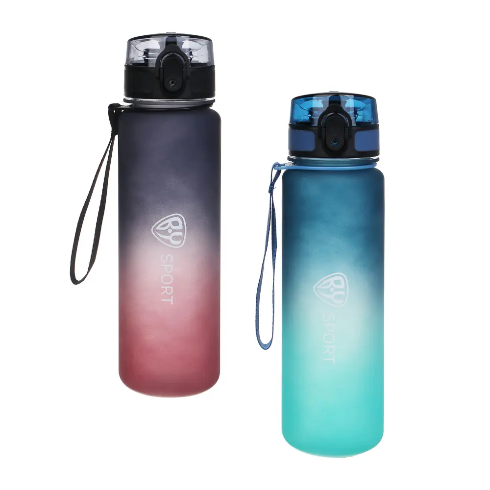 Бутылка спортивная с замком тм BY SPORT, 650 мл, ПК, ПП, 2 цвета - #1