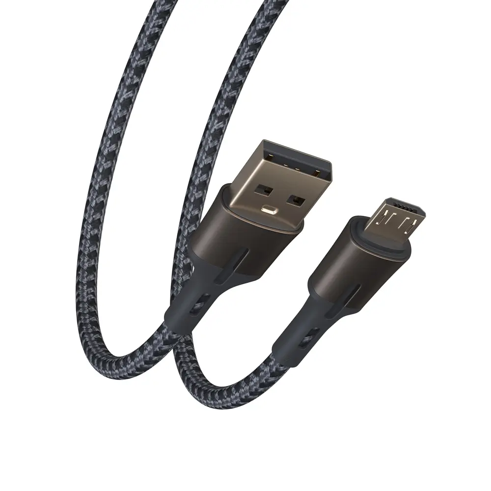 Кабель для зарядки USB(A)-microUSB BY Авангард, 2м, 3А, Быстрая зарядка QC 3.0, черный - #5