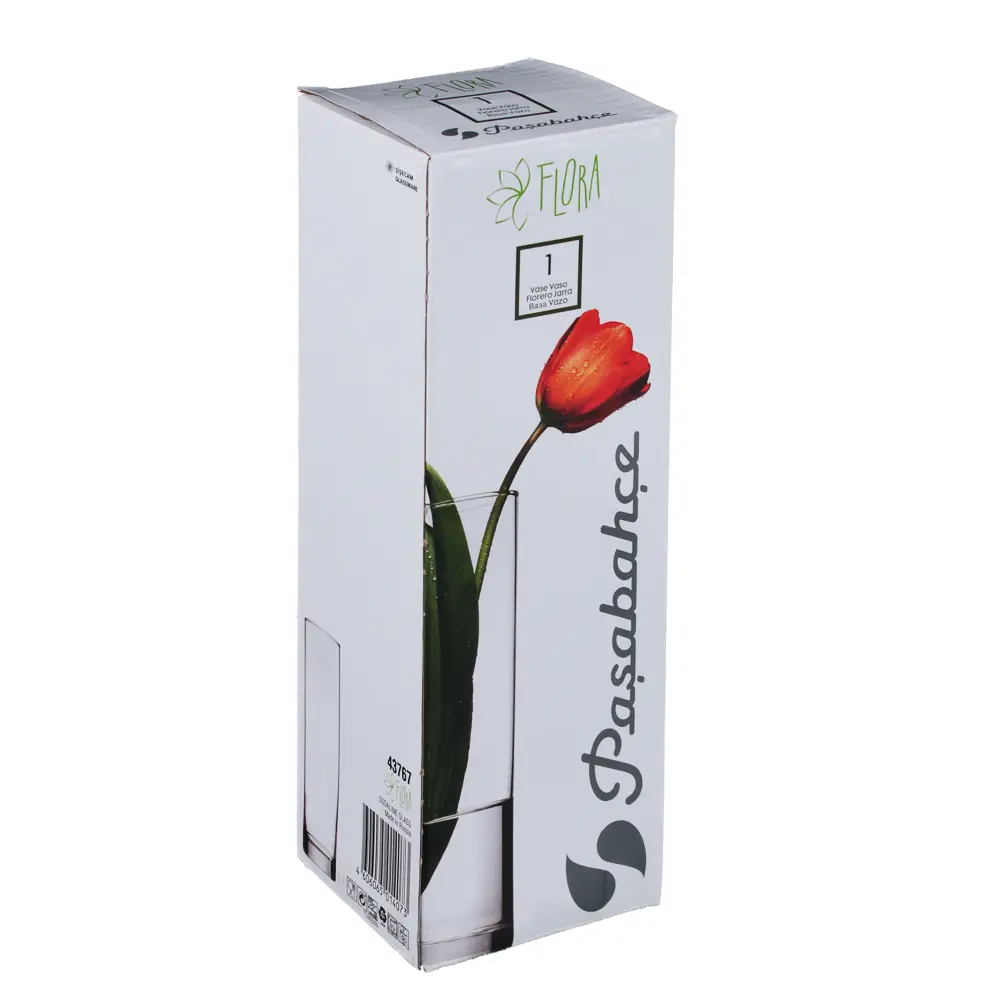 PASABAHCE Ваза "Flora" h26,5см, стекло, 43767B - #2