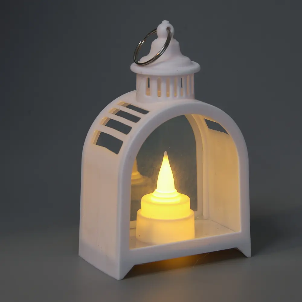 Светильник декор. LED тм СНОУ БУМ в виде фонаря, 9,5x5,5x15см, PP, 3хAG10, 1 режим, 2 дизайна, арт.1 - #7
