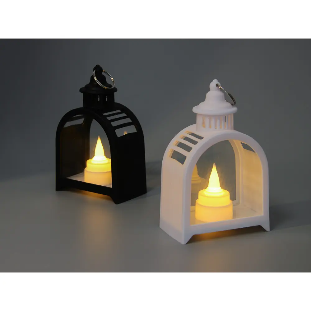 Светильник декор. LED тм СНОУ БУМ в виде фонаря, 9,5x5,5x15см, PP, 3хAG10, 1 режим, 2 дизайна, арт.1 - #8