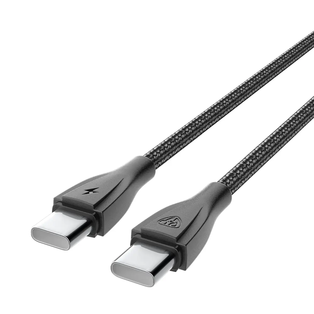 Кабель для зарядки Type C-Type C BY Nylon Pro, 60Вт, 2 м, 5A, нейлон, черный - #4