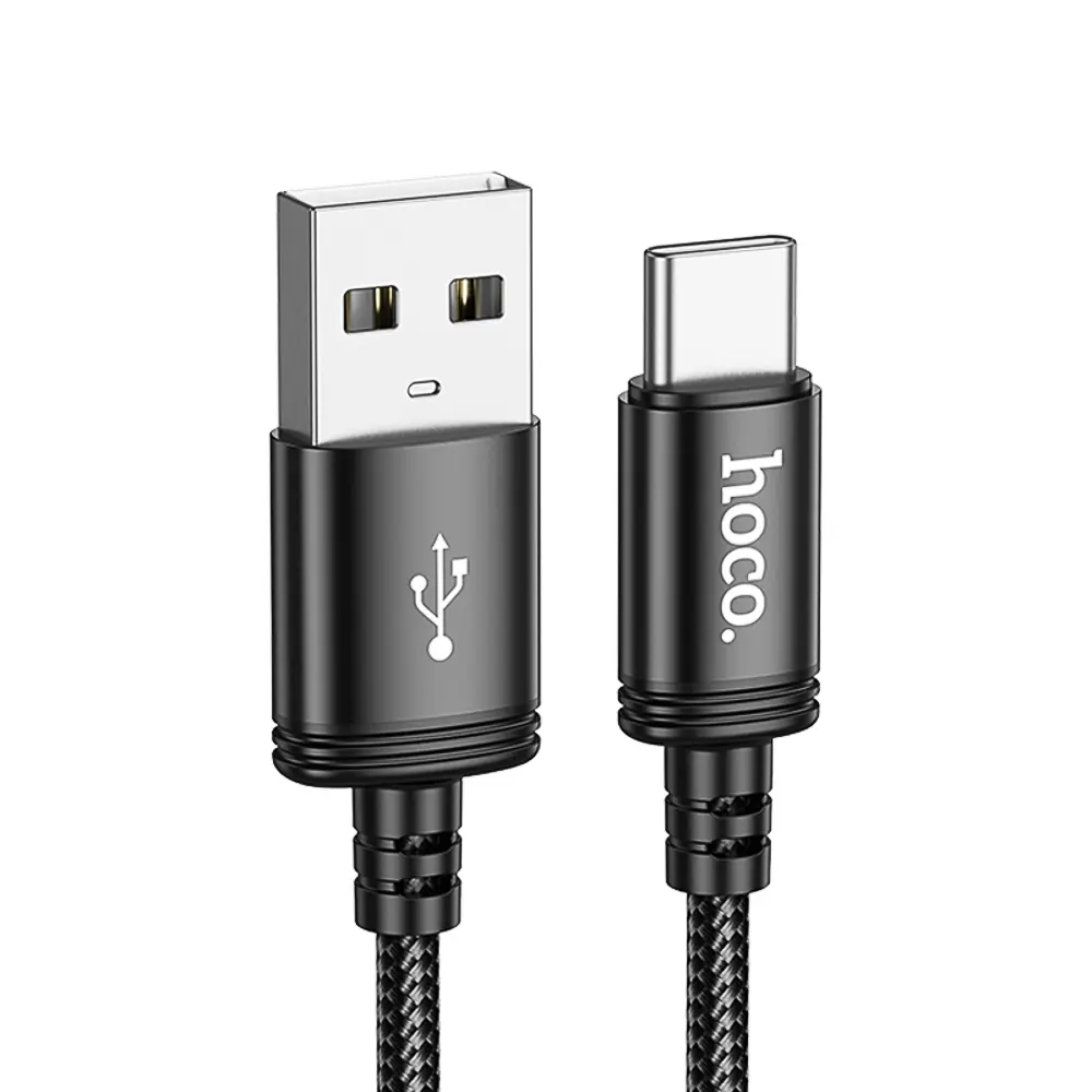 Кабель для зарядки USB(A)-Type C hoco. модель X91 Radiance, 3 м, черный - #1
