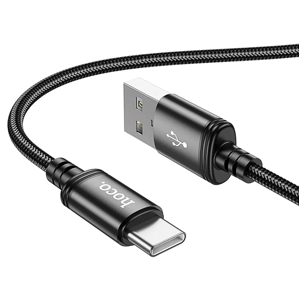 Кабель для зарядки USB(A)-Type C hoco. модель X91 Radiance, 3 м, черный - #3