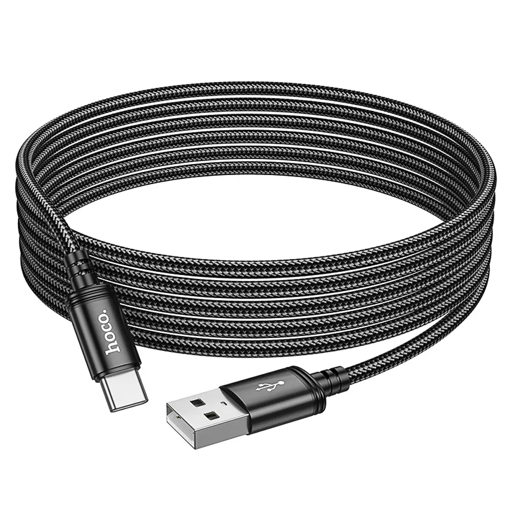 Кабель для зарядки USB(A)-Type C hoco. модель X91 Radiance, 3 м, черный - #7