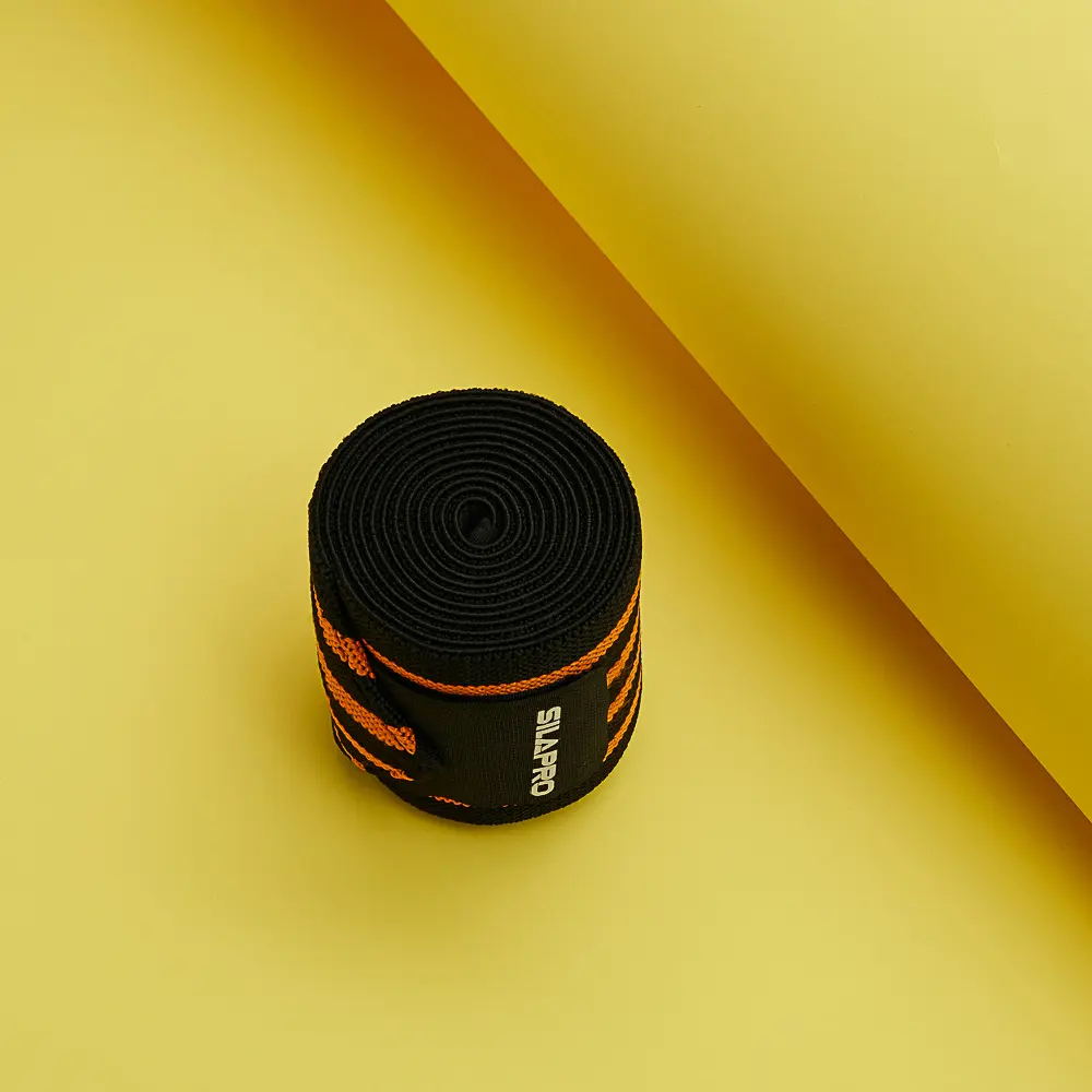 SILAPRO Бандаж-лента фиксирующий колено, 182x8см, 68% нейлон, 25% латекс, 7% полиэстер - #10