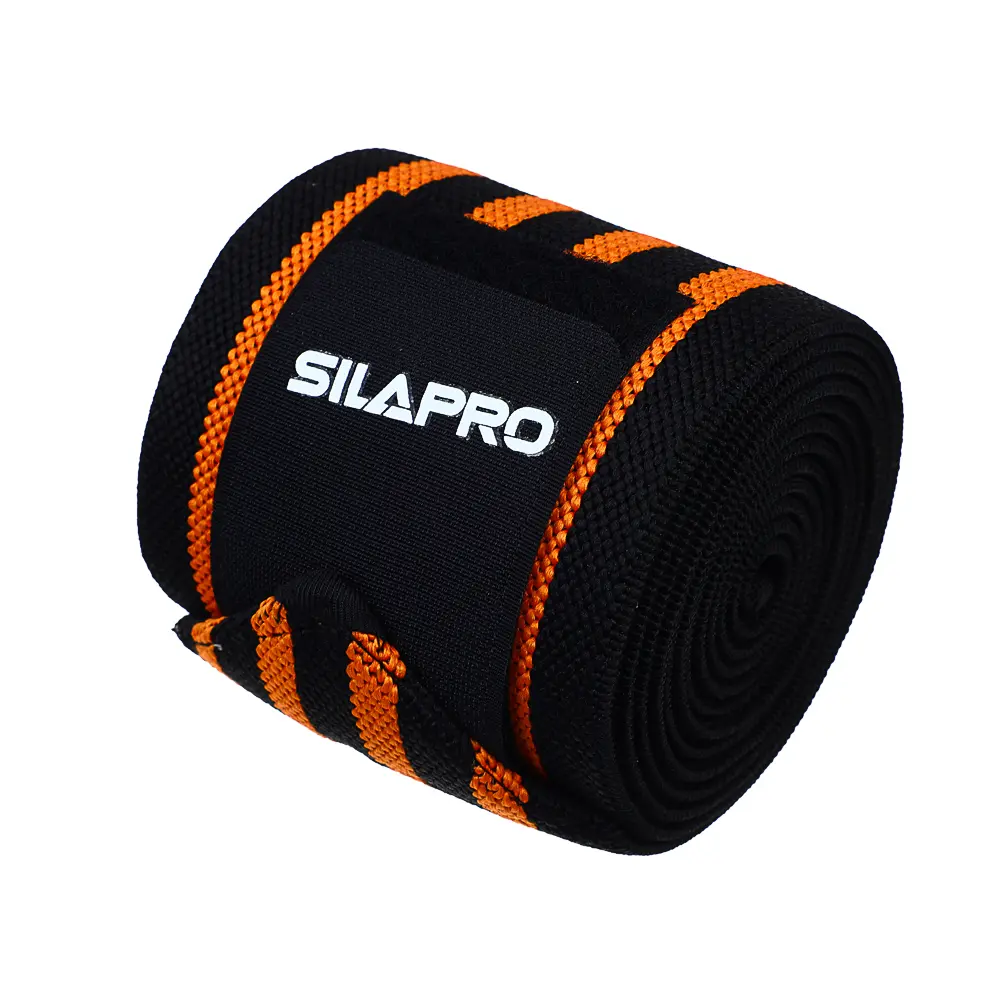 SILAPRO Бандаж-лента фиксирующий колено, 182x8см, 68% нейлон, 25% латекс, 7% полиэстер - #5