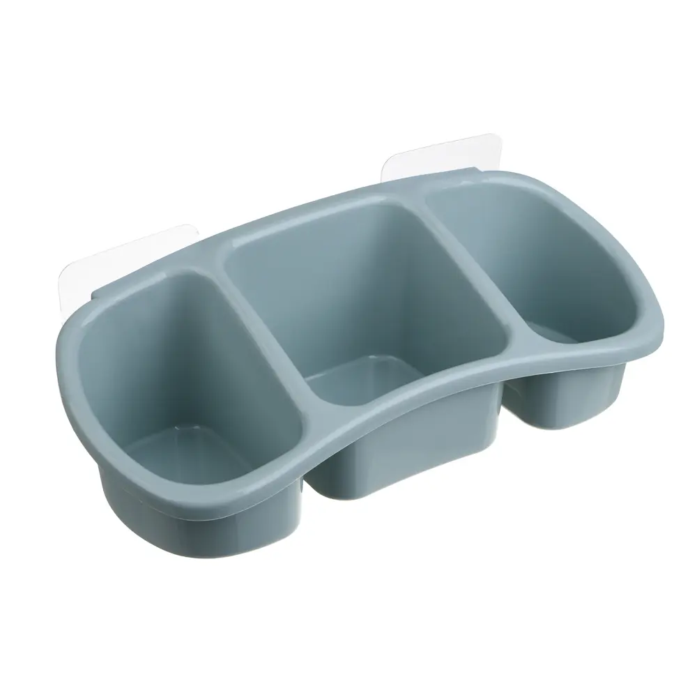 VETTA Classic Полка настенная, три отделения, пластик, 28x12,5x8,5 см, оливковый - #1