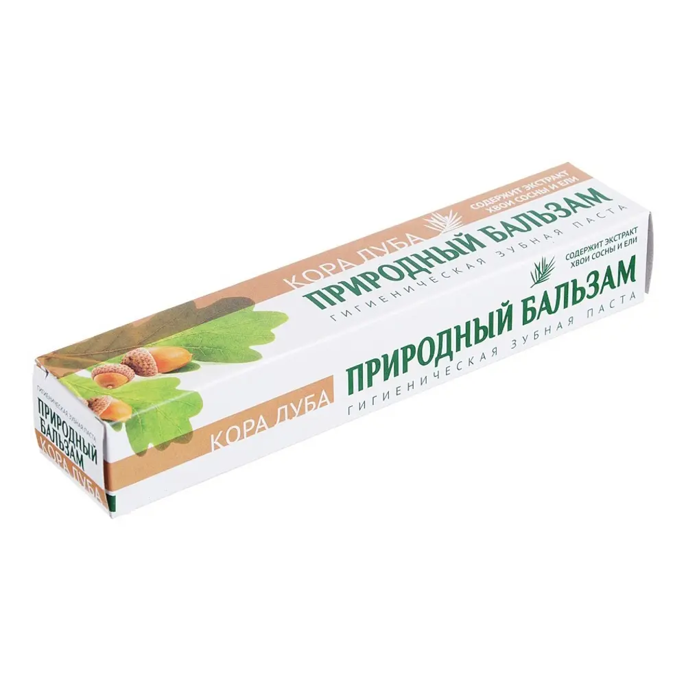 Зубная паста ПРИРОДНЫЙ БАЛЬЗАМ Кора дуба, 90гр - #2