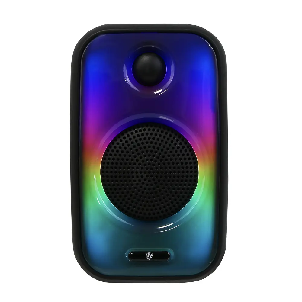 Колонка беспроводная BY VibeBox, 8 Вт,подсветка,2000мАч,USB,EQ,microSD,ВШГ 26x16x14см, черный - #1