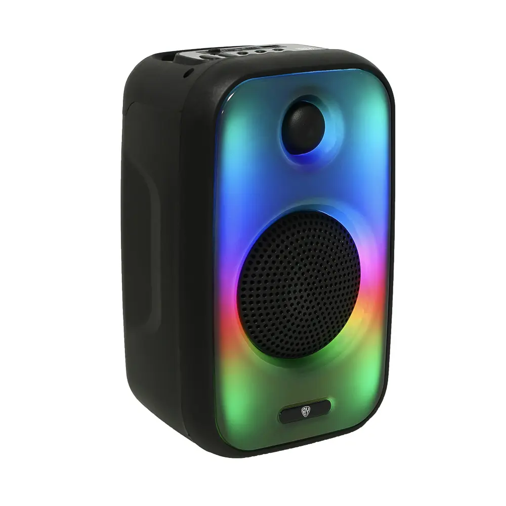 Колонка беспроводная BY VibeBox, 8 Вт,подсветка,2000мАч,USB,EQ,microSD,ВШГ 26x16x14см, черный - #3