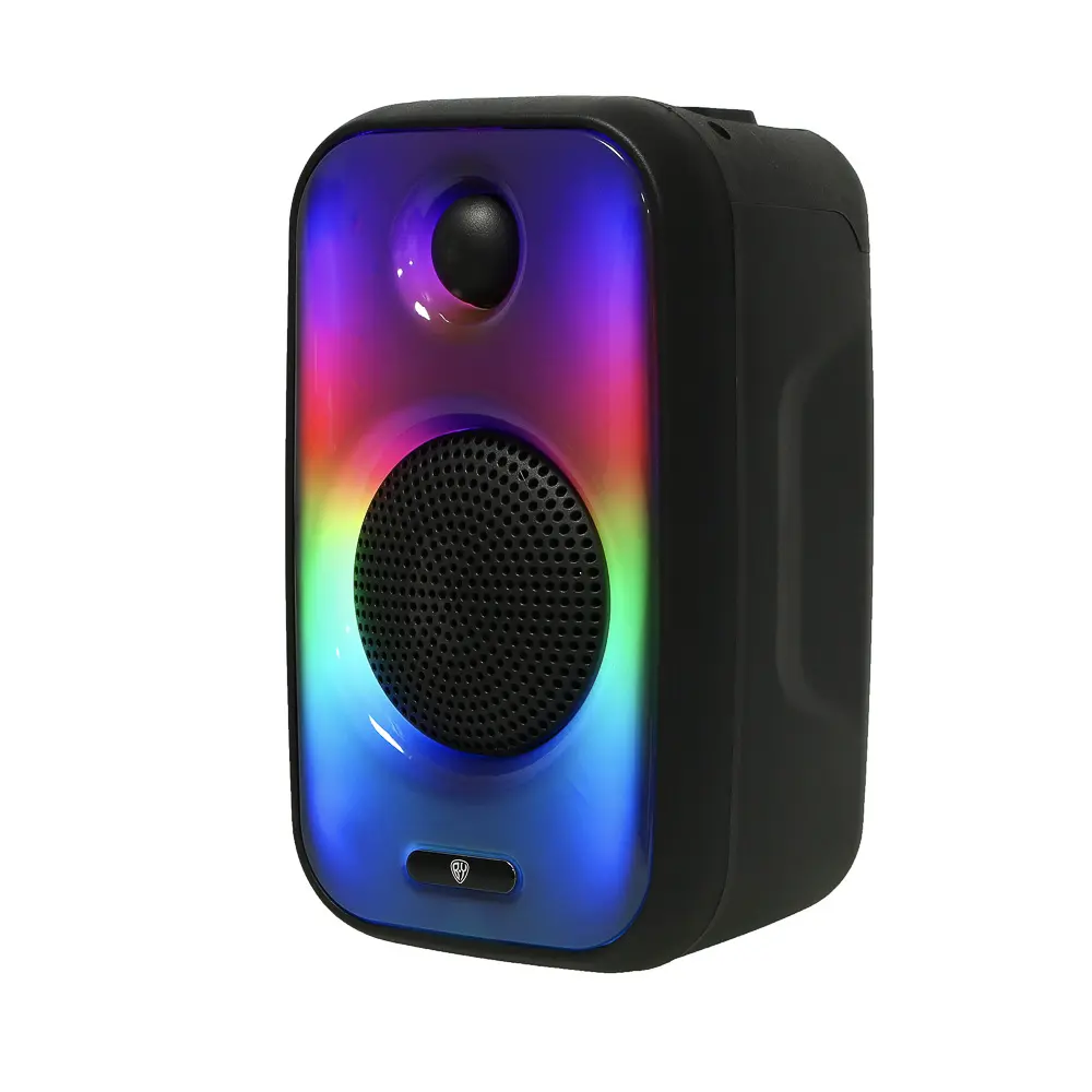 Колонка беспроводная BY VibeBox, 8 Вт,подсветка,2000мАч,USB,EQ,microSD,ВШГ 26x16x14см, черный - #4