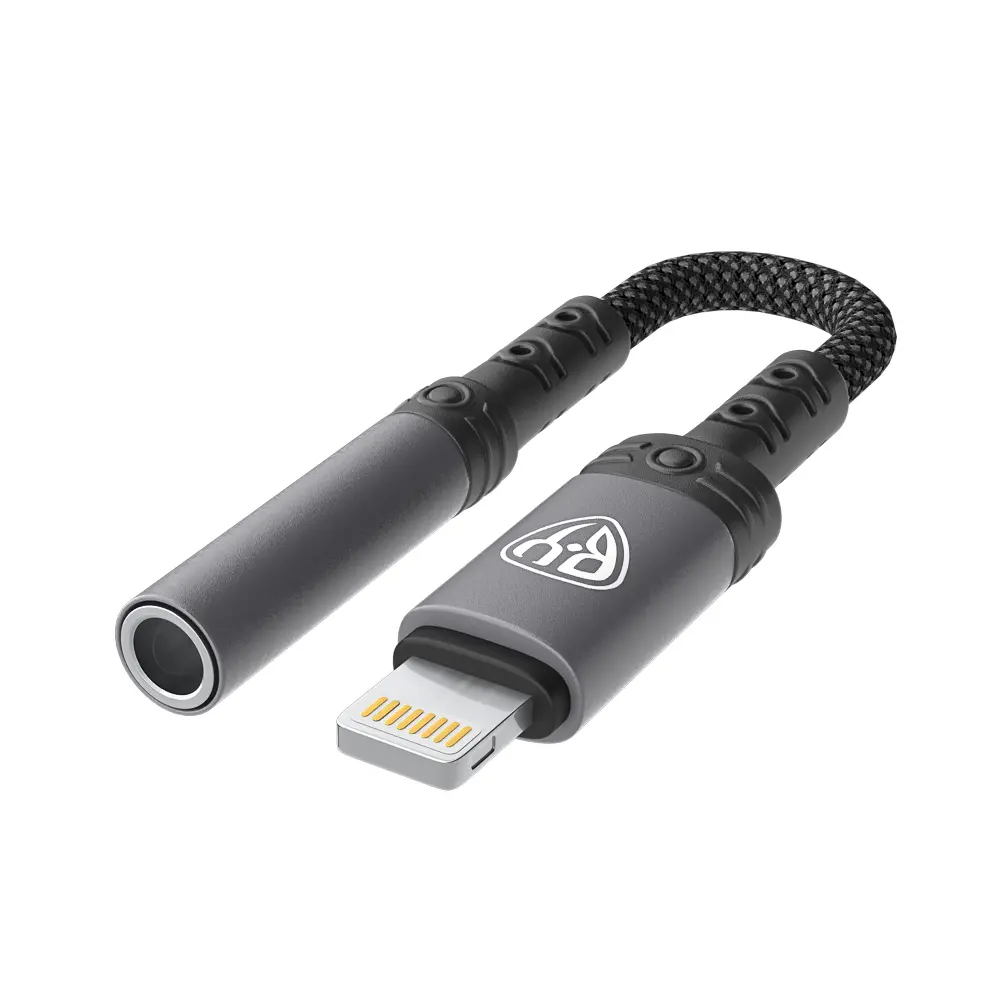 Переходник SoundCore iP-AUX (F) 3.5мм mini jack 4pin BY, 0,12 м, позолоченный, нейлон, черный - #4