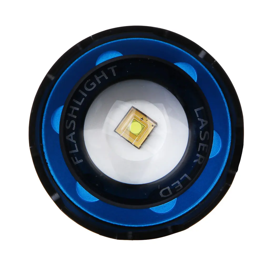 Фонарь ручной, LED, 5 реж, 55х157мм, алюм, съем аккум. 1х38650, фокус, 5 линз, дальн 800 м, 1380 лм - #5