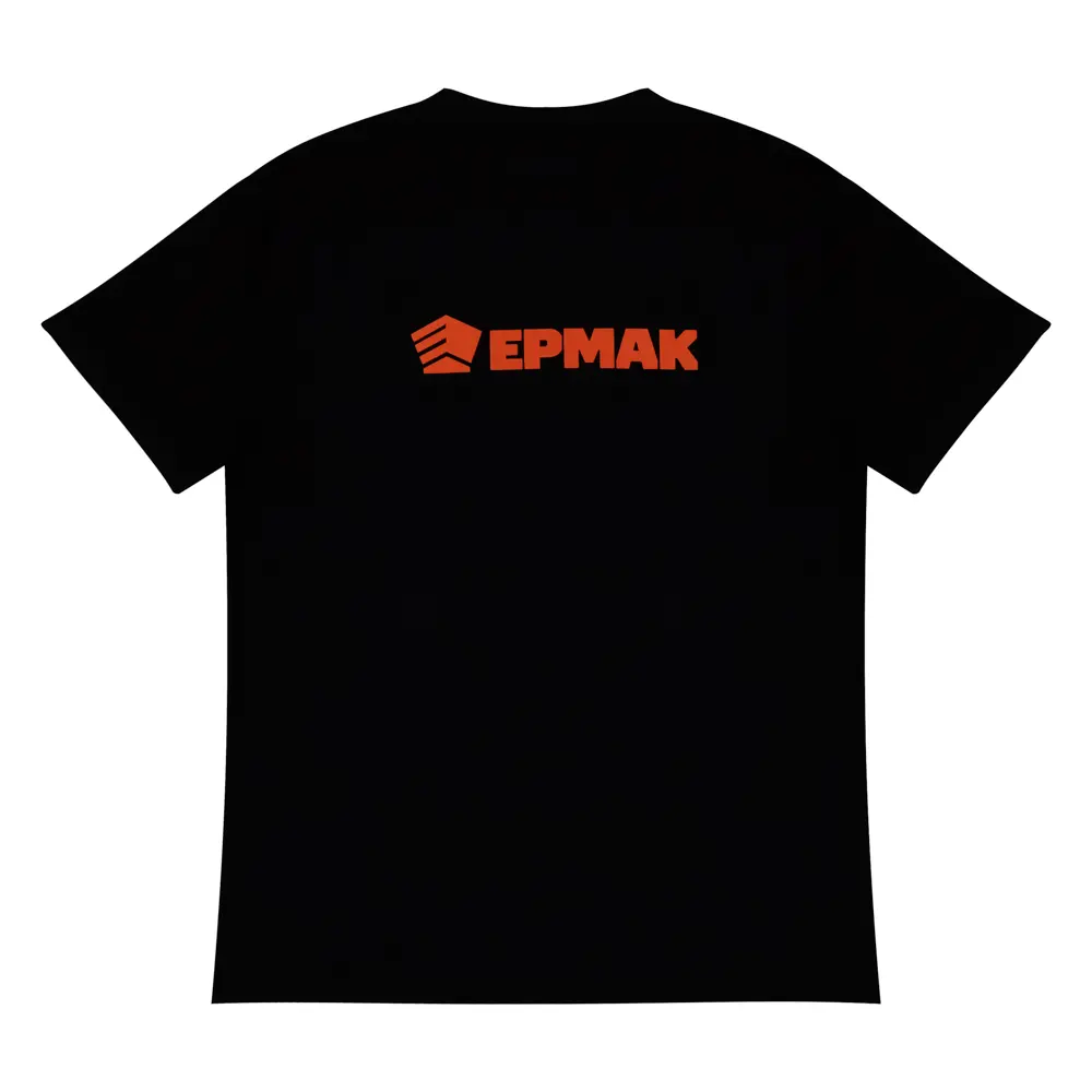 Футболка с принтом ЕРМАК, х/б, цвет черный, оранжевый, размер М 46-48р-р (мерч) - #5