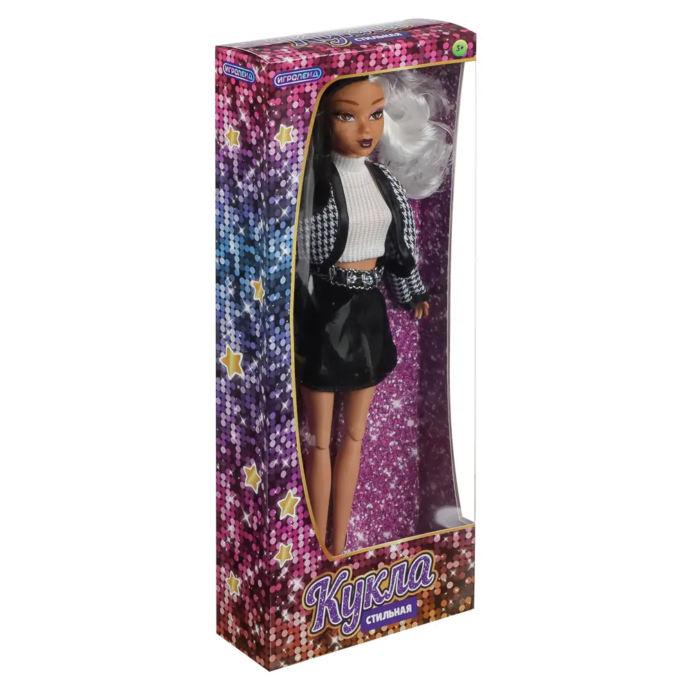 ИГРОЛЕНД Кукла стильная 30 см, PVC, PP, 12,5х5х32,5 см, 4 дизайна - #16