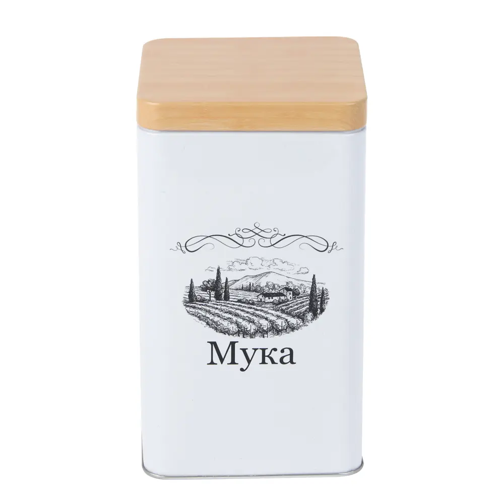 Банка для муки 17x10x10см, жесть, -368 - #3