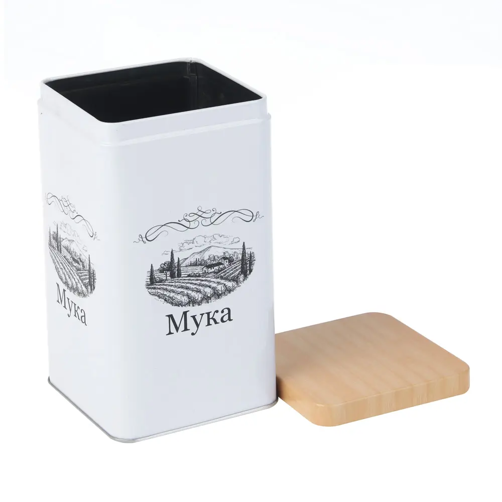 Банка для муки 17x10x10см, жесть, -368 - #4