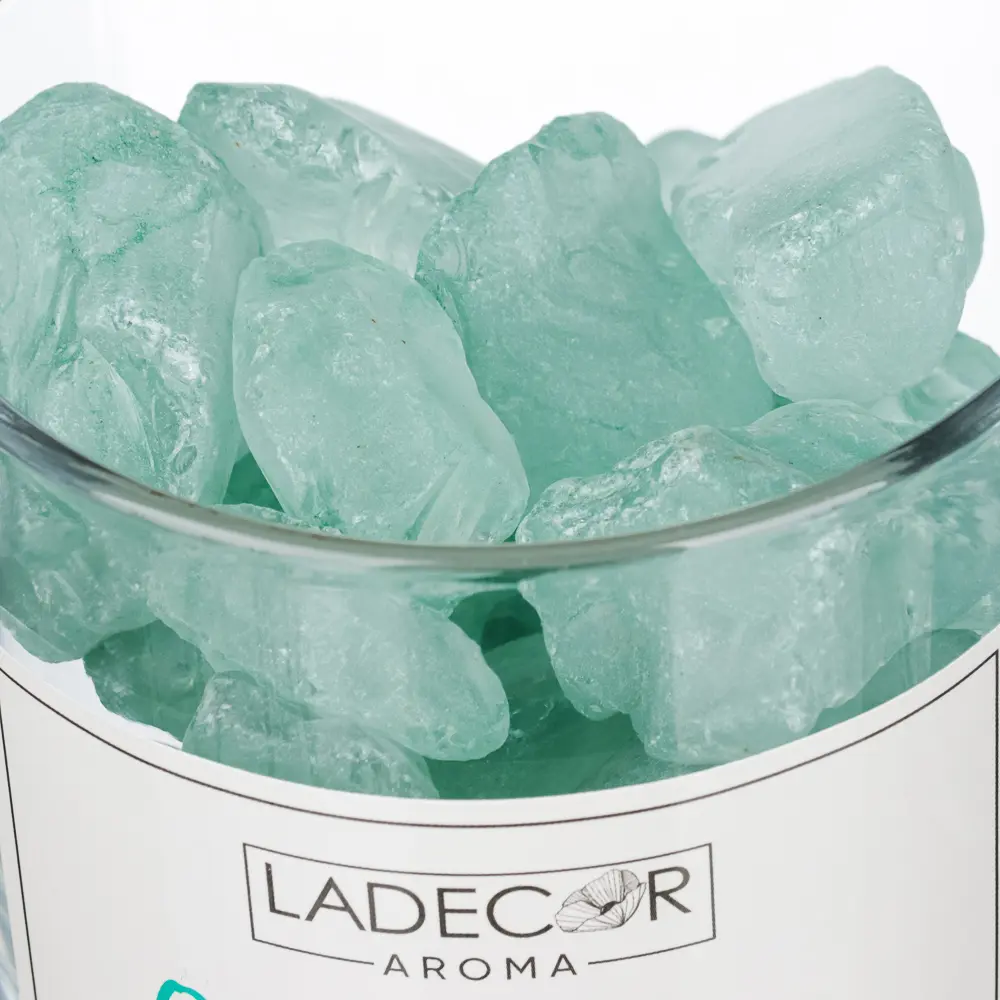 LADECOR Набор аромакристаллы в стакане 9х10см и аромамасло 10мл, лаванда, шампанское,океан, янтарь - #3