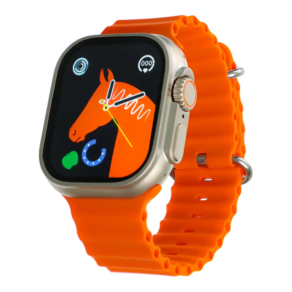 Смарт-часы BY Space Ultra watch, IP65, BT5.0, 200 мАч, 2.01", металл, оранжевый - #1