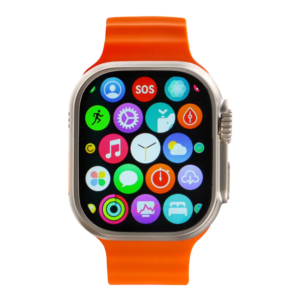 Смарт-часы BY Space Ultra watch, IP65, BT5.0, 200 мАч, 2.01", металл, оранжевый - #11
