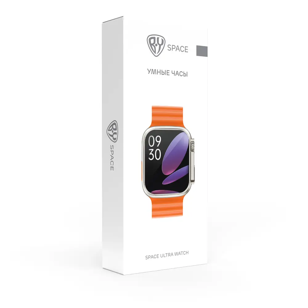 Смарт-часы BY Space Ultra watch, IP65, BT5.0, 200 мАч, 2.01", металл, оранжевый - #2