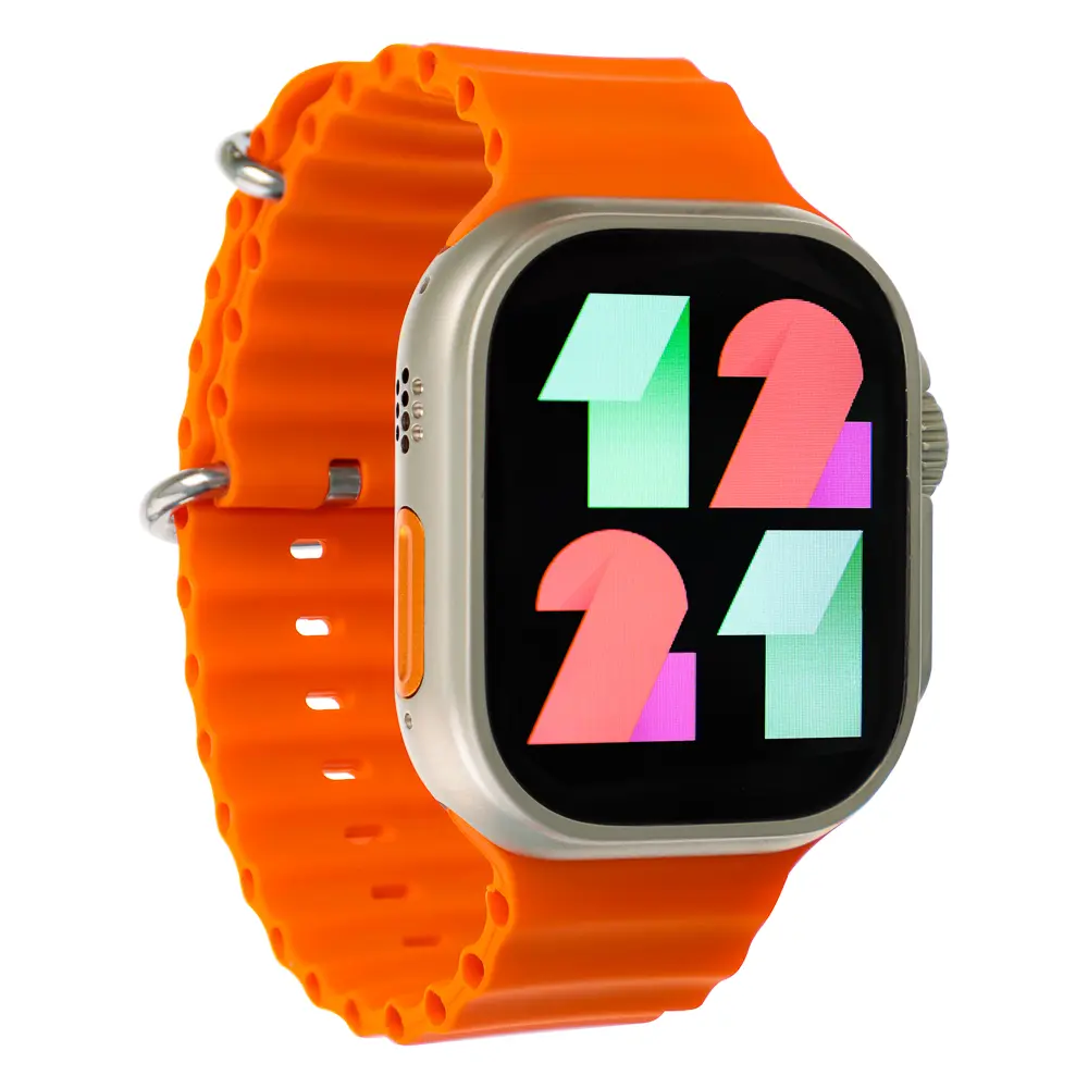 Смарт-часы BY Space Ultra watch, IP65, BT5.0, 200 мАч, 2.01", металл, оранжевый - #3