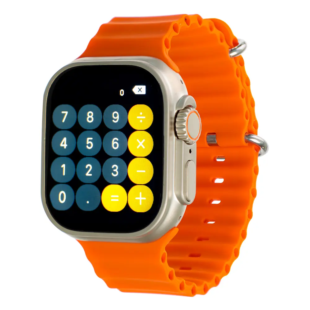 Смарт-часы BY Space Ultra watch, IP65, BT5.0, 200 мАч, 2.01", металл, оранжевый - #4