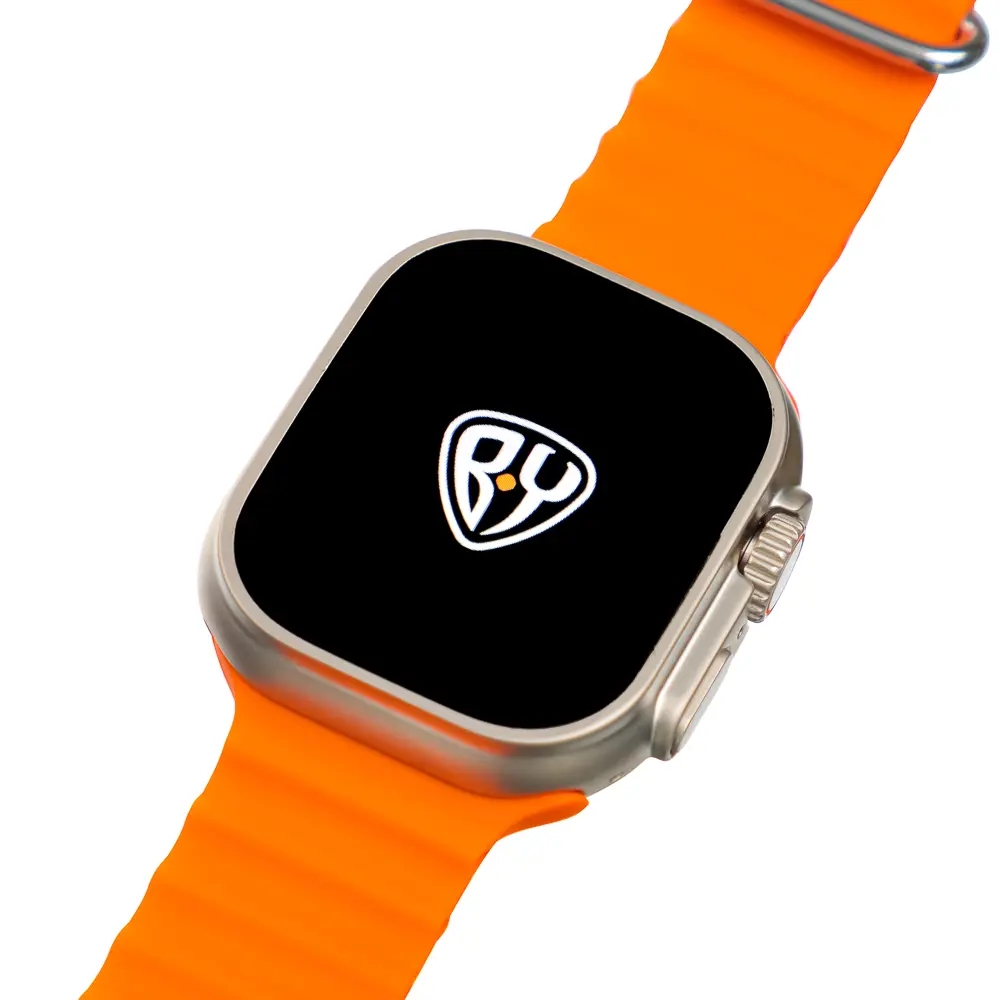 Смарт-часы BY Space Ultra watch, IP65, BT5.0, 200 мАч, 2.01", металл, оранжевый - #7