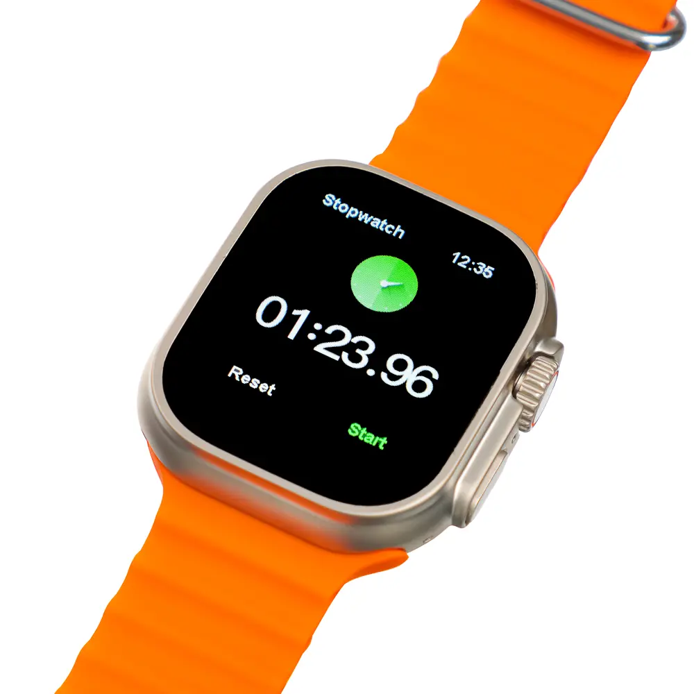Смарт-часы BY Space Ultra watch, IP65, BT5.0, 200 мАч, 2.01", металл, оранжевый - #8