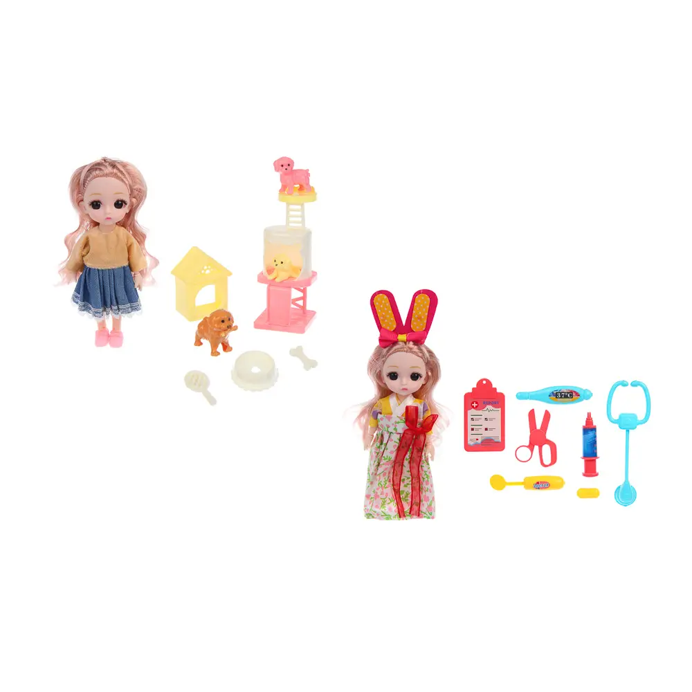 Кукла шарнирная 15 см с акс., PVC, PP, ABS, тм ИГРОЛЕНД, 3+ - #2