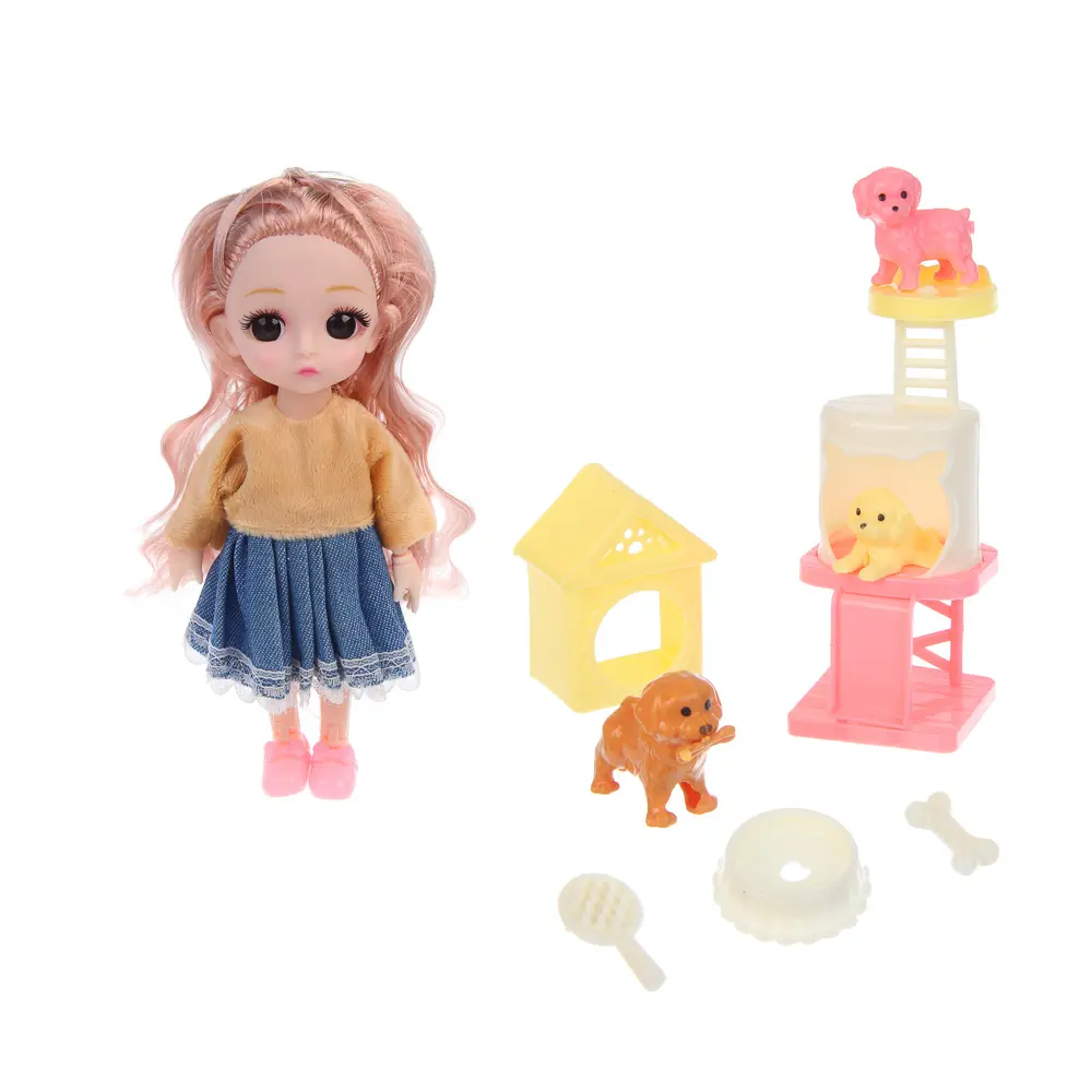 Кукла шарнирная 15 см с акс., PVC, PP, ABS, тм ИГРОЛЕНД, 3+ - #4