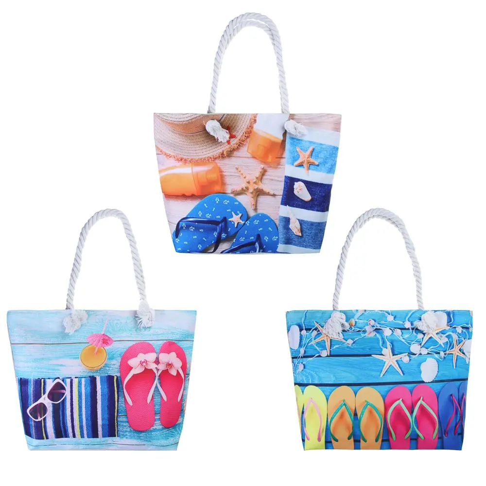 ЮL Сумка пляжная 50x35x15 см, 100% полиэстер, 3 дизайна - #1