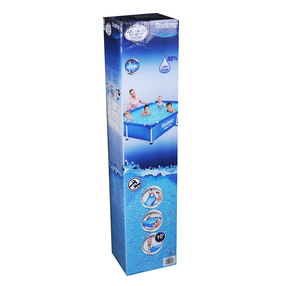 BESTWAY Прямоугольный бассейн, 221х150х43см, 1200л, 56401 - #2
