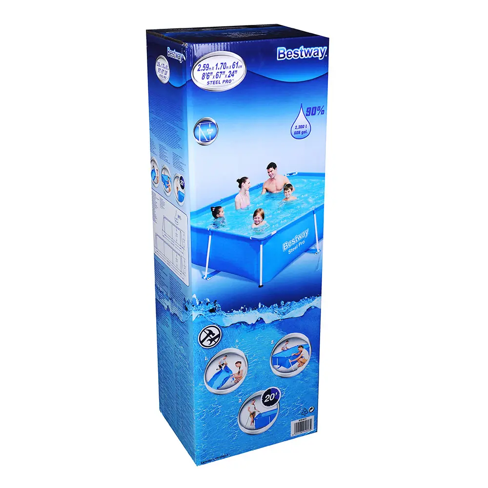 BESTWAY Прямоугольный бассейн, 259х170х61см, 2300л, 56403 - #2
