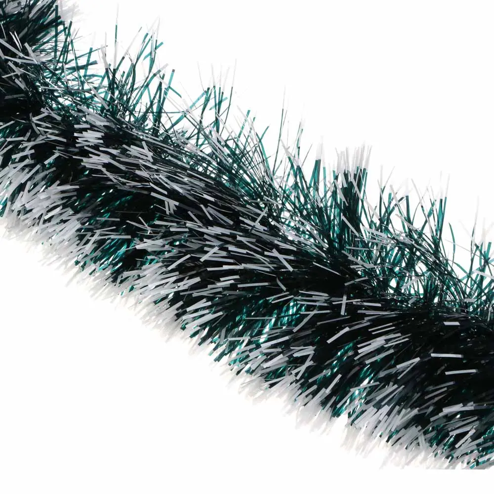 СНОУ БУМ Мишура 11x200см, ПЭТ, зеленая с белыми кончиками, 26-325 - #2