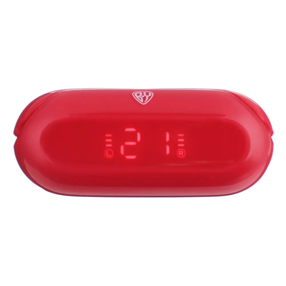 Наушники беспроводные TWS BY COLOR, 30/300мАч, BT5.1, индикатор заряда, красный - #6