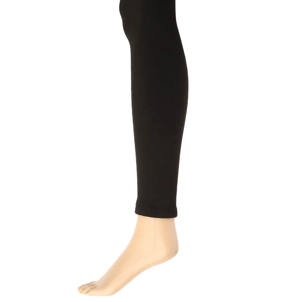 GALANTE Flexara Легинсы утепленные в рубчик 2800D, 90% полиэстер, 10% спандекс, L/XL, черный - #1