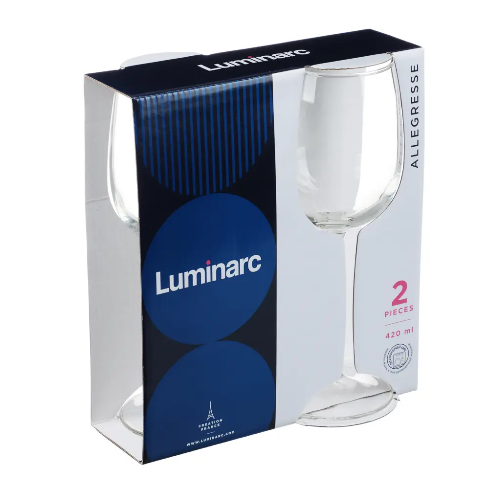 LUMINARC Аллегресс Набор бокалов для вина 2шт 420мл, стекло - #4