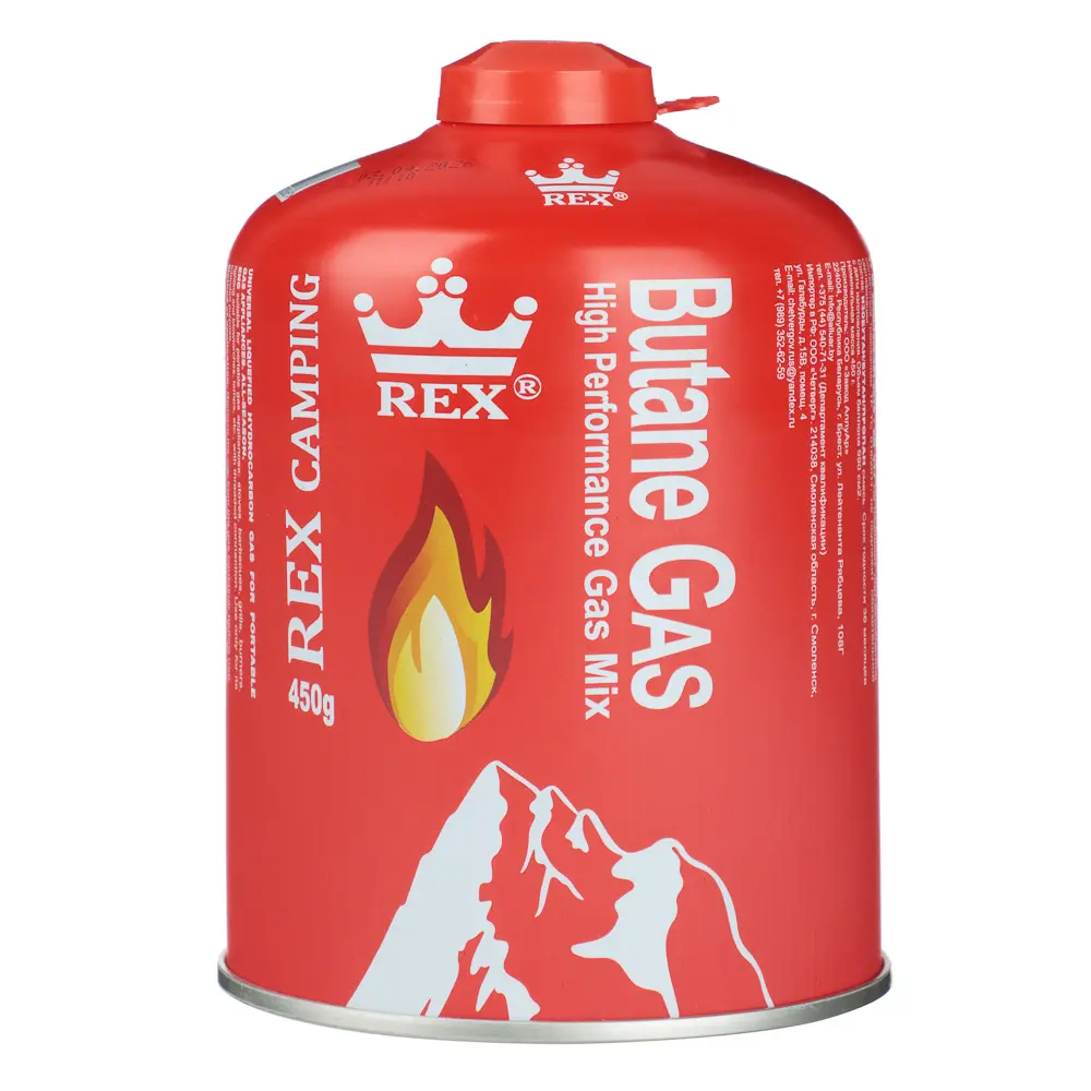 Газовый баллон тм Rex резьбовой метал. баллон 450 гр., 990 см3 - #1