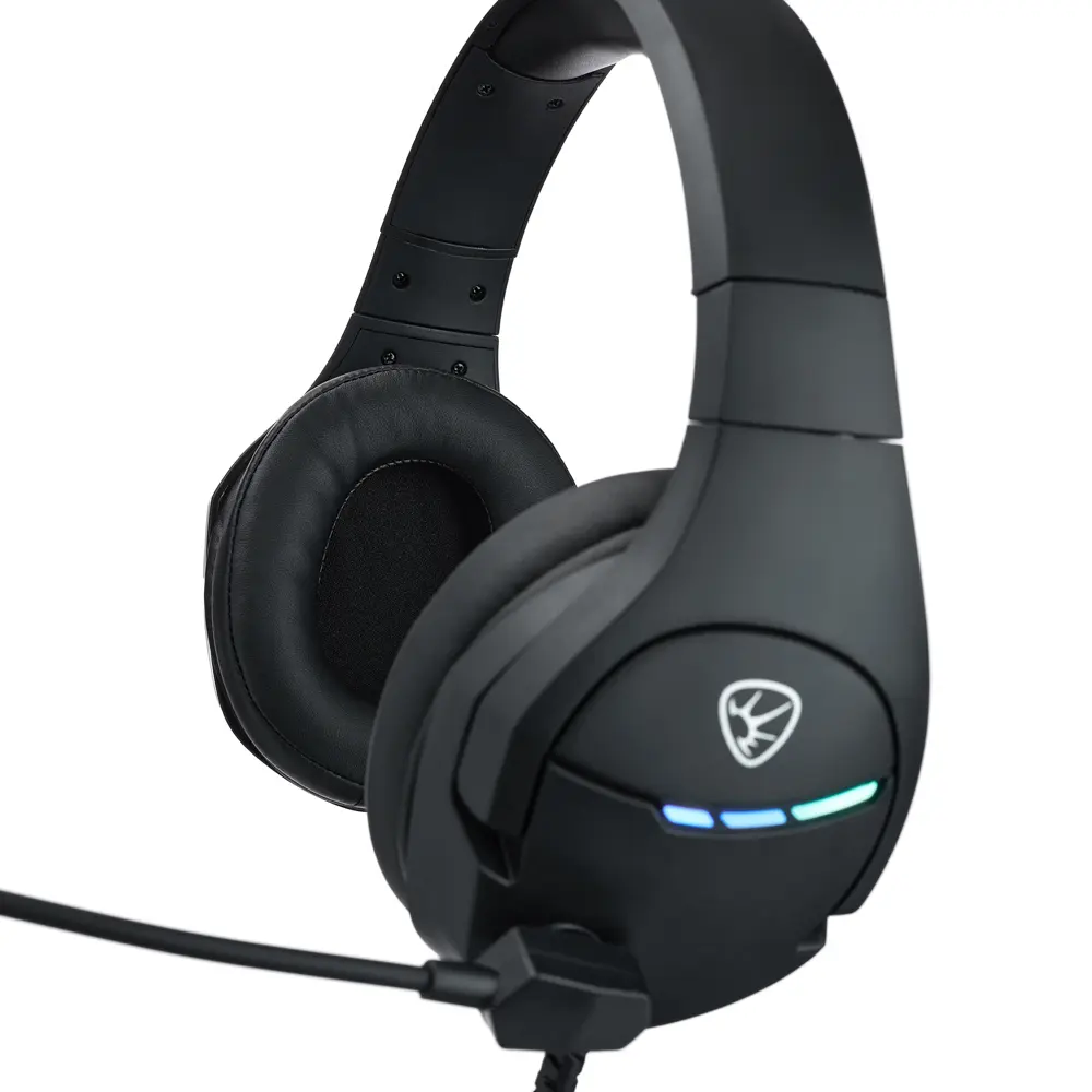 Наушники проводные с микрофоном игровые BY Dzingasa USB 3,2 м, VS7.1, настраиваемая RGB подсветка - #5